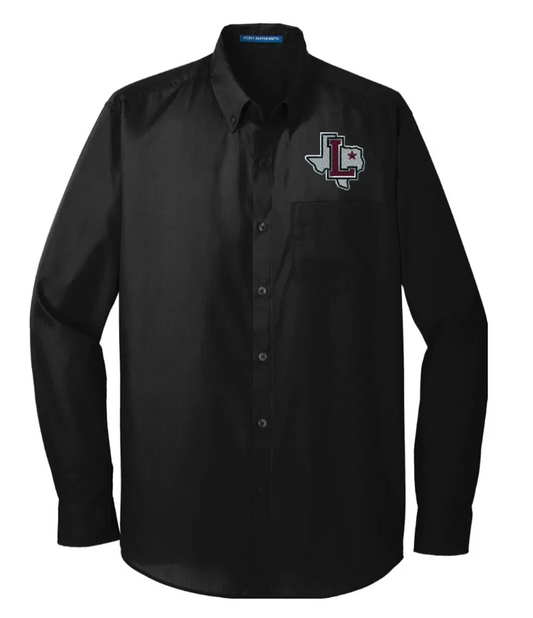 Lewisville HS Long Sleeve Button Up- Mens